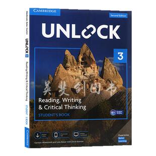 unlock教材 现货原版剑桥英语教材 第二版 Unlock 读写/听说 Level 3 学生用书带在线练习在线视频Classroom App