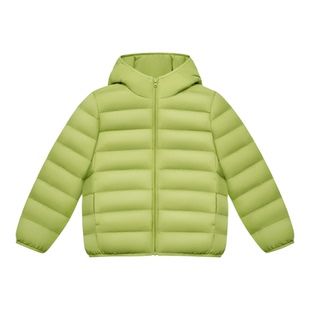 雪中飞2026春新款男女童90绒连帽经典排骨羽绒服纯色简约百搭舒适