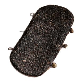 壶把香云纱布套 铁壶提手布防烫布手工隔热垫银壶把手布隔热布套