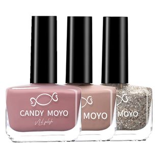 CandyMoyo裸色指甲油免烤持久不可剥速干安全无毒2025新款秋冬439