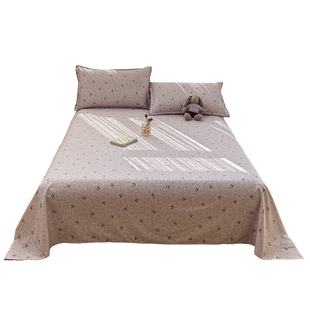 小清新紫樱桃加密床单单件纯棉100全棉宿舍被单2三件套榻榻米炕单