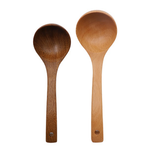 汤勺木勺子大号盛汤家用木头汤匙长柄喝汤喝粥拉面网红嗦粉勺子