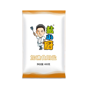雪天盐小厨食用盐400g深井盐加碘炒菜精制家用食盐矿盐健康精选