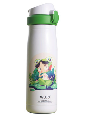 wujo宝宝纯钛保温杯儿童小学生