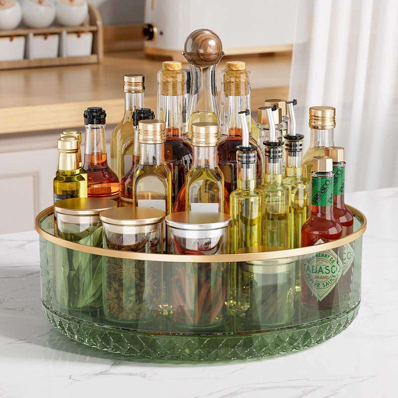 调料置物架厨房旋转收纳用品台面调味料多功能大全家用神器各种