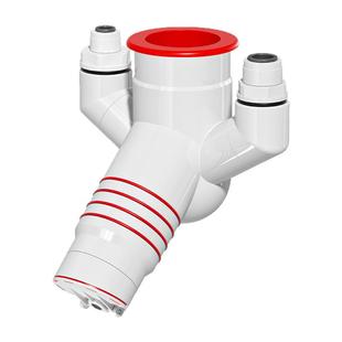 45度墙排下水三通厨房斜水槽洗菜盆净水器洗衣机排水管防返臭神器