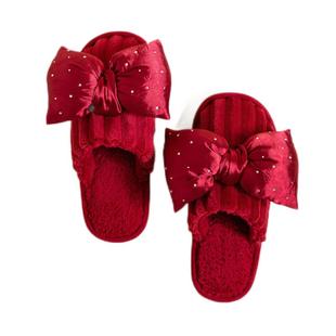 结婚棉拖鞋喜庆红色一对高级感新婚婚庆室内拖鞋情侣男女保暖秋冬