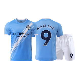2526曼城球衣德布劳内哈兰德主客场足球服男成人儿童比赛队服套装
