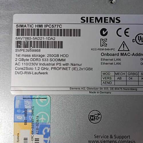 议价西门子SIMATIC HMI IPC577C