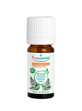 Puressentiel胡椒薄荷精油提神醒脑镇定清新空气单方面部按摩