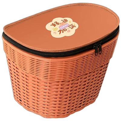 电瓶车电动车后置车筐储物置物车篮车篓后尾箱放书包防水装饰配件