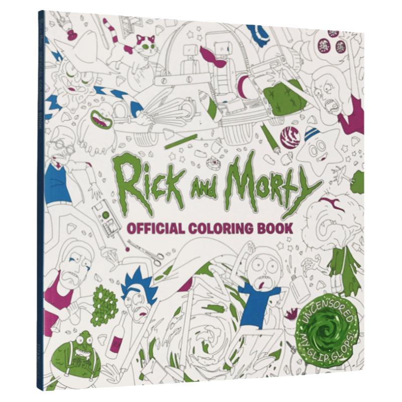 正版 Rick and Morty Official Coloring Book 瑞克和莫蒂动画官方涂色书
