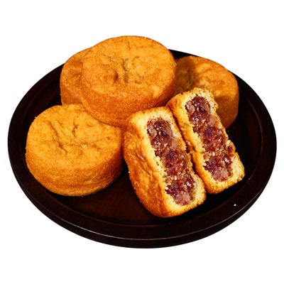 红塔云腿福饼蛋月烧火腿月饼礼盒