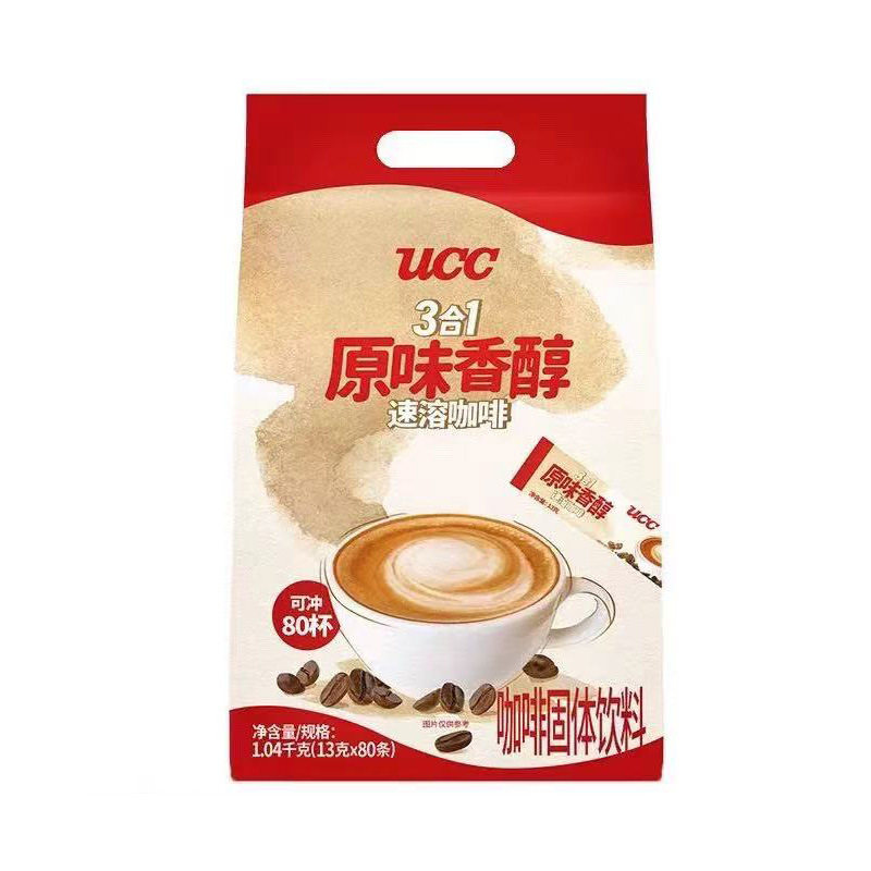 马来西亚进口诗诗UCC三合一原味醇香速溶咖啡拿铁咖啡粉固体饮料