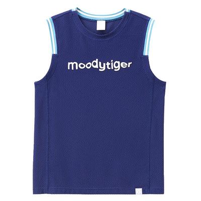 moodytiger夏季男童篮球运动背心