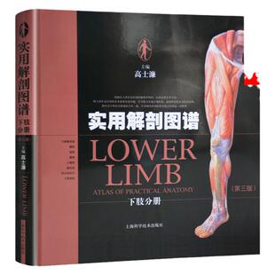 正版 实用解剖图谱下肢分册第3三版高士濂 骨科神经普通外科临床医师教学科研工具书精装彩色人体骨科解剖图谱 上海科学技术出版社