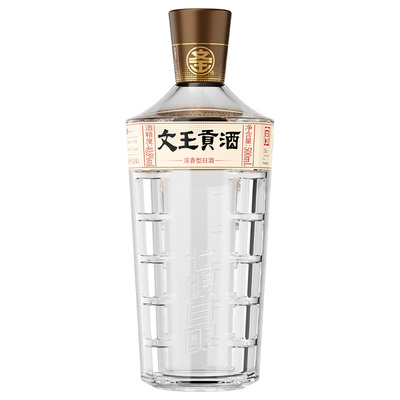 文王贡酒 40.8度七粮自酿500mLx8瓶 整箱装 粮食酿造口粮酒