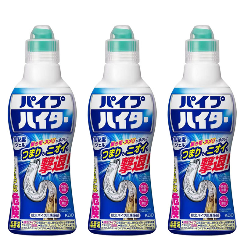 日本花王管道疏通剂溶油污不伤管
