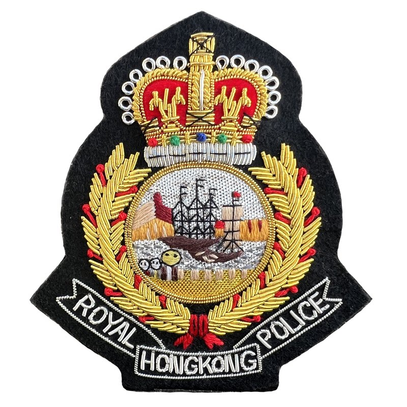 香港皇家警察纪念章 进口印度丝勋章/臂章/肩章/纪