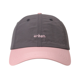 春夏韩版透气遮阳鸭舌帽女新款灰粉拼色速干棒球帽运动薄款帽子男