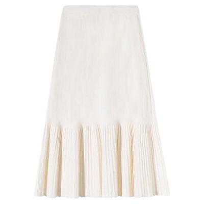 中长裙A字裙通勤针织半身裙