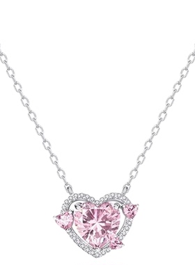 鞠婧祎同款守护之心S925纯银项链