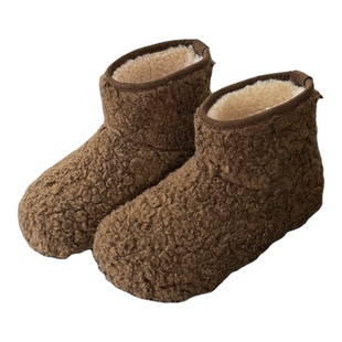 韩版羊羔毛雪地靴女冬季保暖加绒短靴毛绒靴子舒适棉靴外穿马丁靴