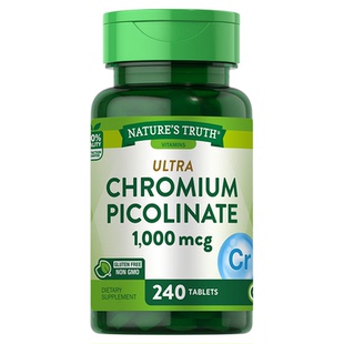 自然之珍铬元素片铬营养三价片平衡宝保健品美国进口官方正品