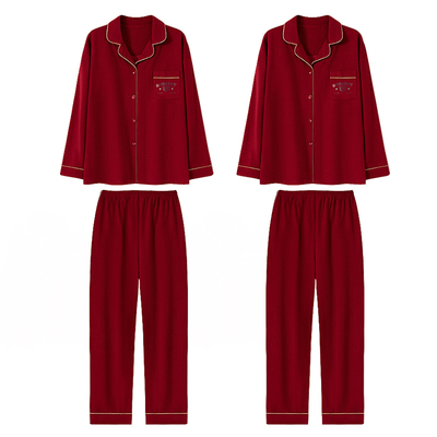 2026马年本命年睡衣红色德绒家居服女士男士女款属马衣服新年礼物