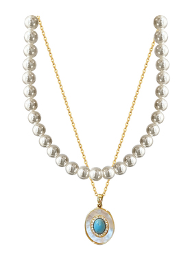 叠戴珍珠项链女款2025新款爆款颈链锁骨链吊坠气质大气轻奢高级感