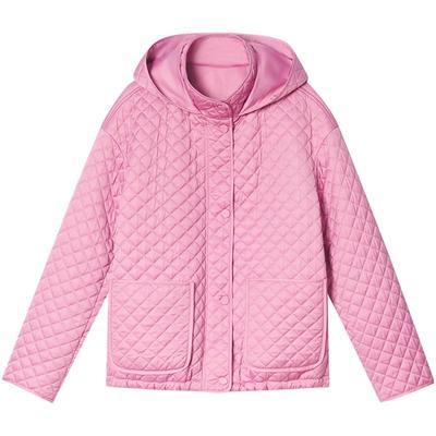 ToyzY桑蚕丝混纺菱格绗缝棉服