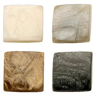 轻薄款方形树脂纽扣复古风毛衣开衫扣子黑色西装扣高级感大衣钮扣