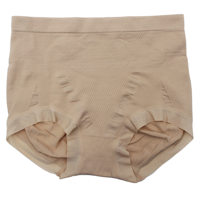 日系女生内裤高弹力中高腰生姜收腹裤提臀无缝无痕女士三角裤大码