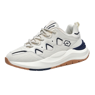 LOTTO乐途运动鞋男复古厚底休闲鞋2025秋冬季新款轻便软底运动鞋