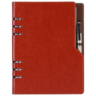 b5活页笔记本子可拆卸活页本外壳a5记事本商务办公活页夹硬皮学习用品空白纸会议记录读书日记本定制可印logo