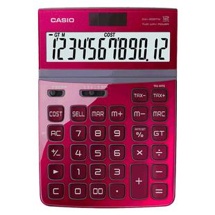 CASIO/卡西欧网红计算器DW-200TW简约女神款可爱时尚高颜值女性用办公六色可爱会计财务办公用大号商务计算机
