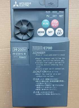 【议价-可维修】 MITSUBISHI FR-E720-0.4K 变频器 工控备件  /均
