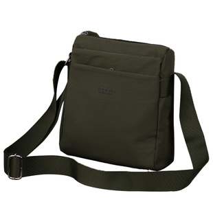 单肩包男款斜挎包男士小背包竖款防水牛津布大容量多隔层休闲包男