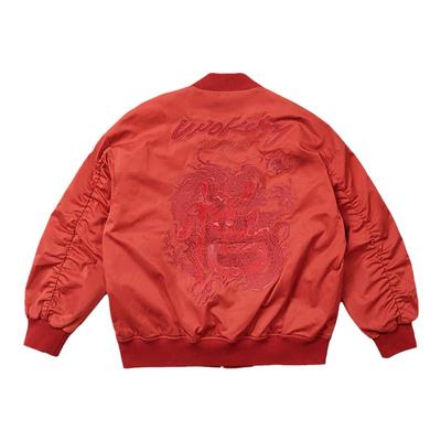 WOOKONG春季宽松红色外套