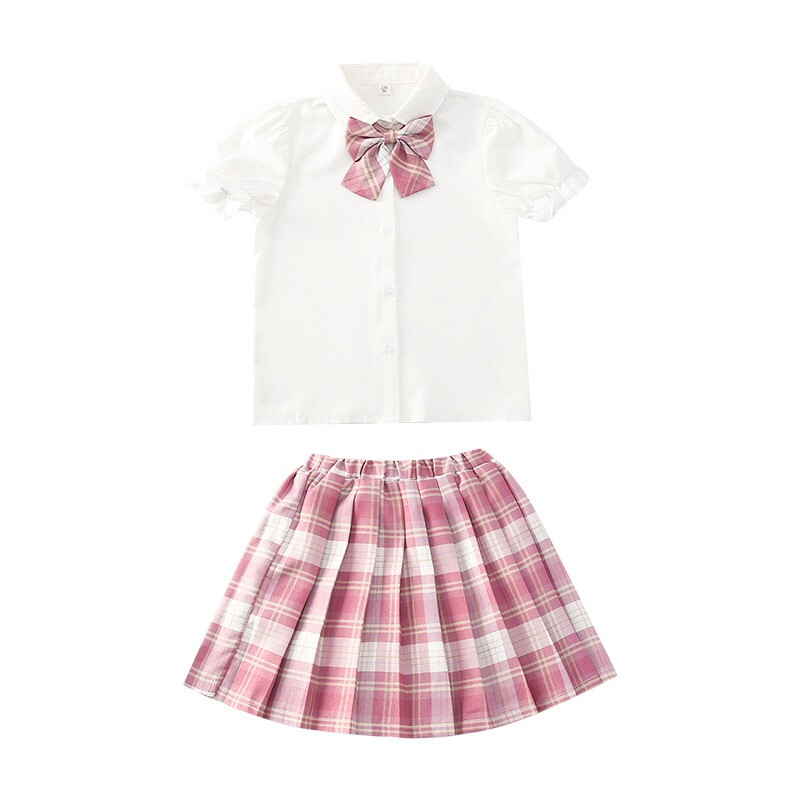 大童jk裙子套装全套水手服zk制服学院风套装英伦风日系女童百褶裙