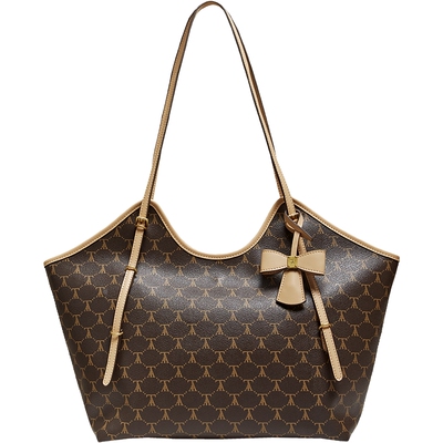 TATA他她女包2026春季新款托特包休闲撞色时尚百搭单肩包X3545AX6