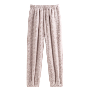睡裤女冬季珊瑚绒加厚加绒单独家居裤长裤大码冬天法兰绒暖暖裤子
