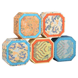 古风首饰盒玉手镯翡翠手串珠宝收纳饰品盒国潮高端宋锦文玩礼盒