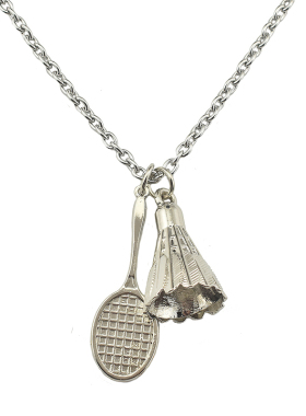 男女运动项链羽毛球吊坠