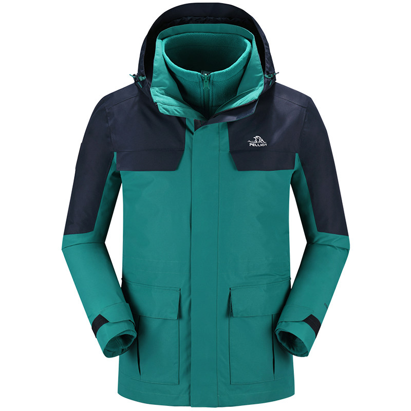 【成毅同款】伯希和山色户外冲锋衣女三合一男防风防水登山服外套