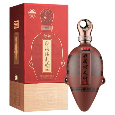 彩陶坊天时星星陶融型白酒53度