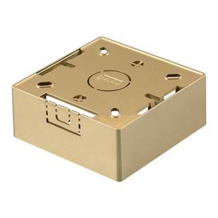 家用86型明盒开关插座通用金色明装底盒暗装改明装接线盒超薄