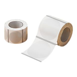 【支持定制】硕方T50Pro/T50Plus/T80S圆形标签机标签纸透明防水防撕不干胶食品标签纸化妆品价格贴纸定制