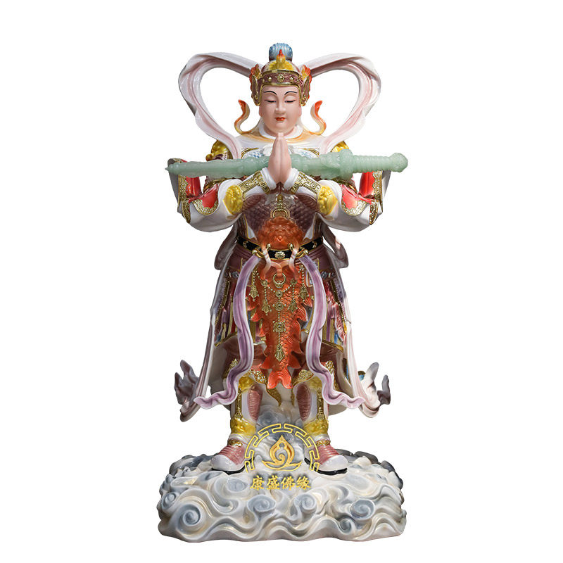 康盛佛缘韦陀护法神像摆件