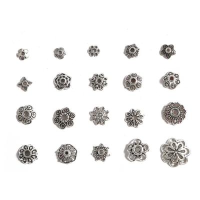 隔珠花托镂空隔片手工合金diy